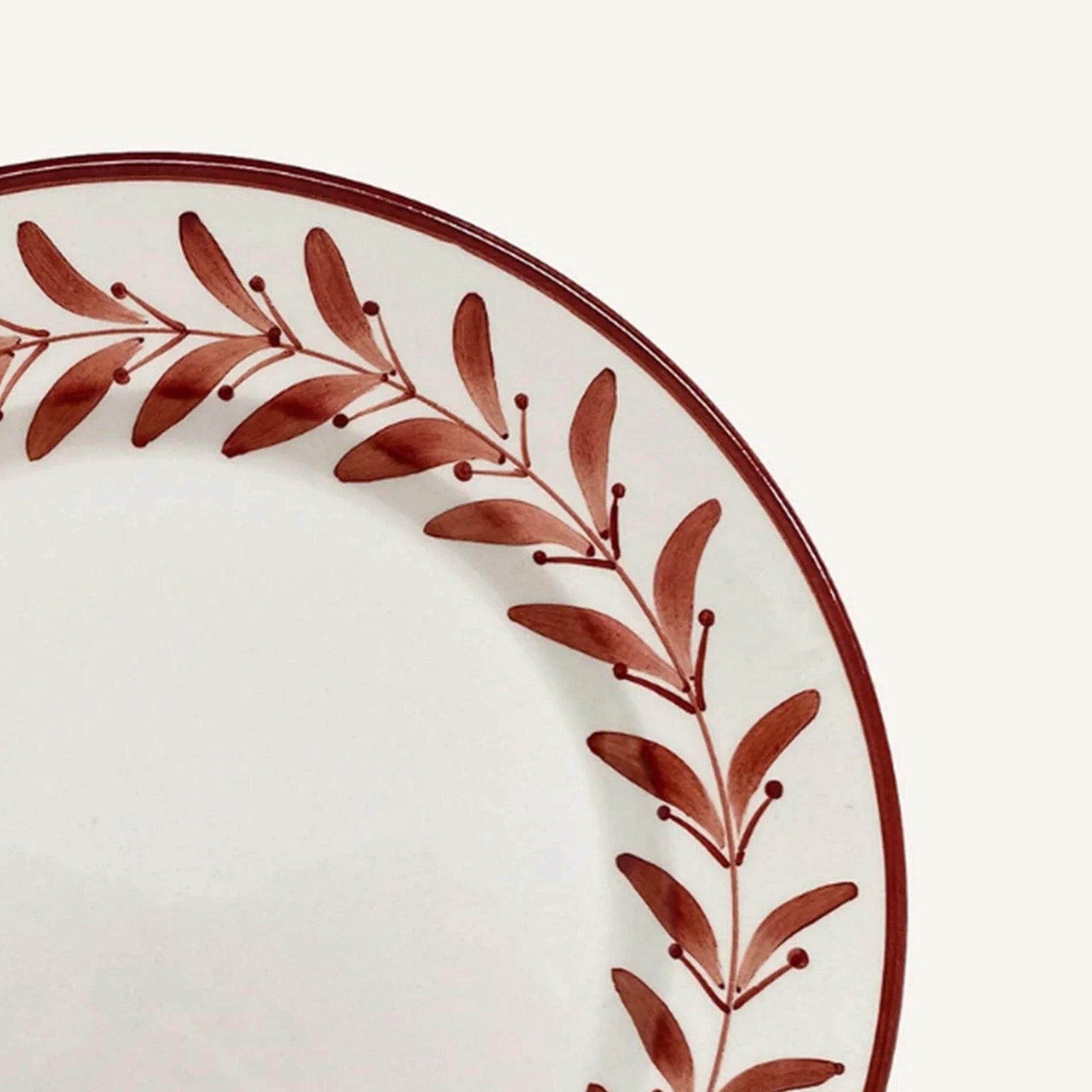 Side Plate -  Helecho - Rust Red
