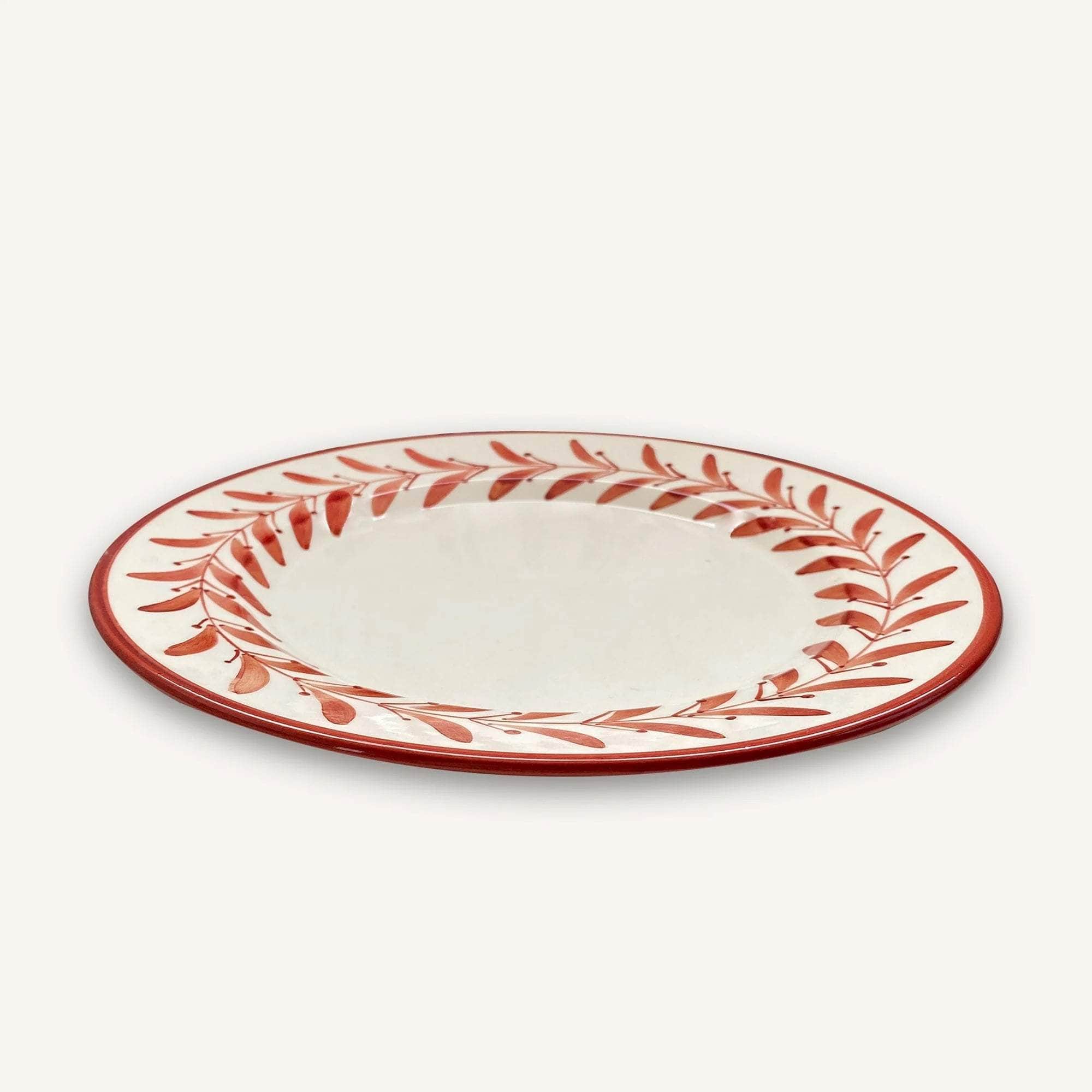 Side Plate -  Helecho - Rust Red