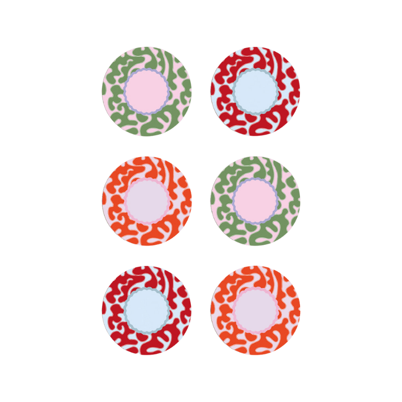 Fruit Loop Coasters (Set of 6)