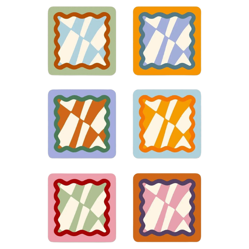 Chessboard Coasters (Set of 6)