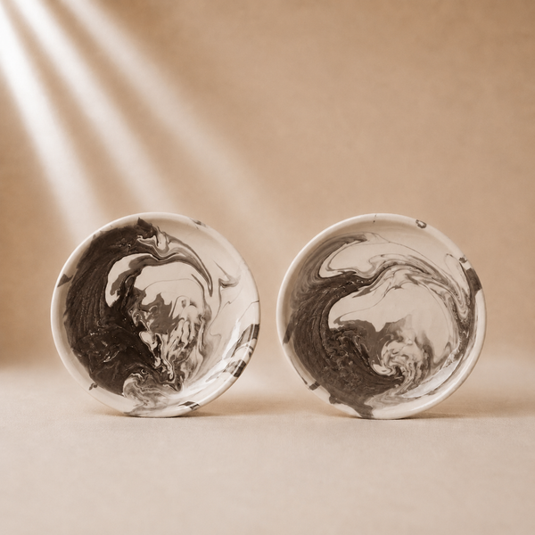 THE MARBLED SIDE PLATE, SET OF 2