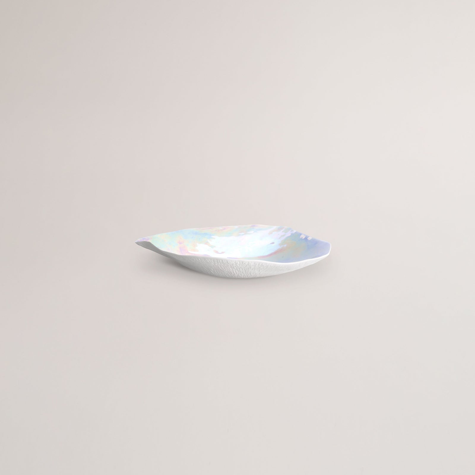 Indulge nº6 large dinner plate / pearlescent