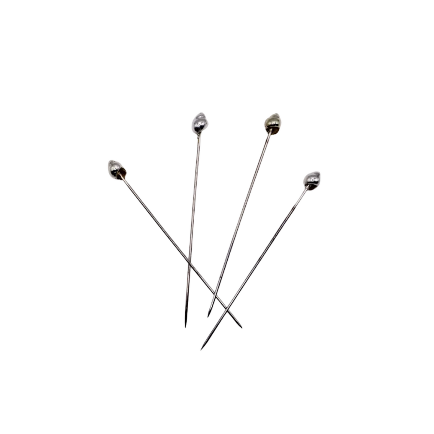 Marla Primrose Silver Plate Shell Cocktail Sticks - Set of 4