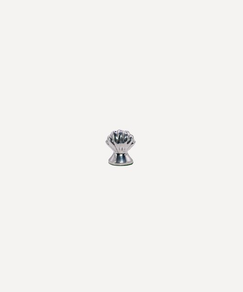 Silver Plate Shell Place Card Holder - Set of Four