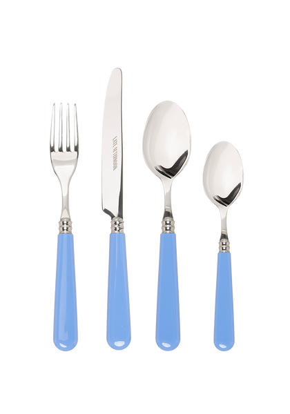 16-Piece Sky Blue Cutlery Set
