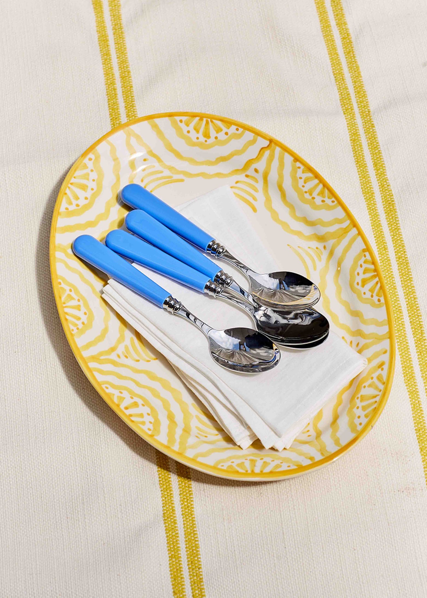 Sky Blue Set of 2 Dessert Spoons