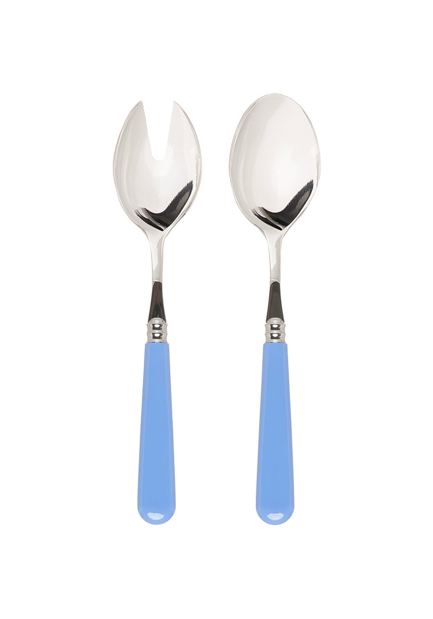 Sky Blue Salad Server Set