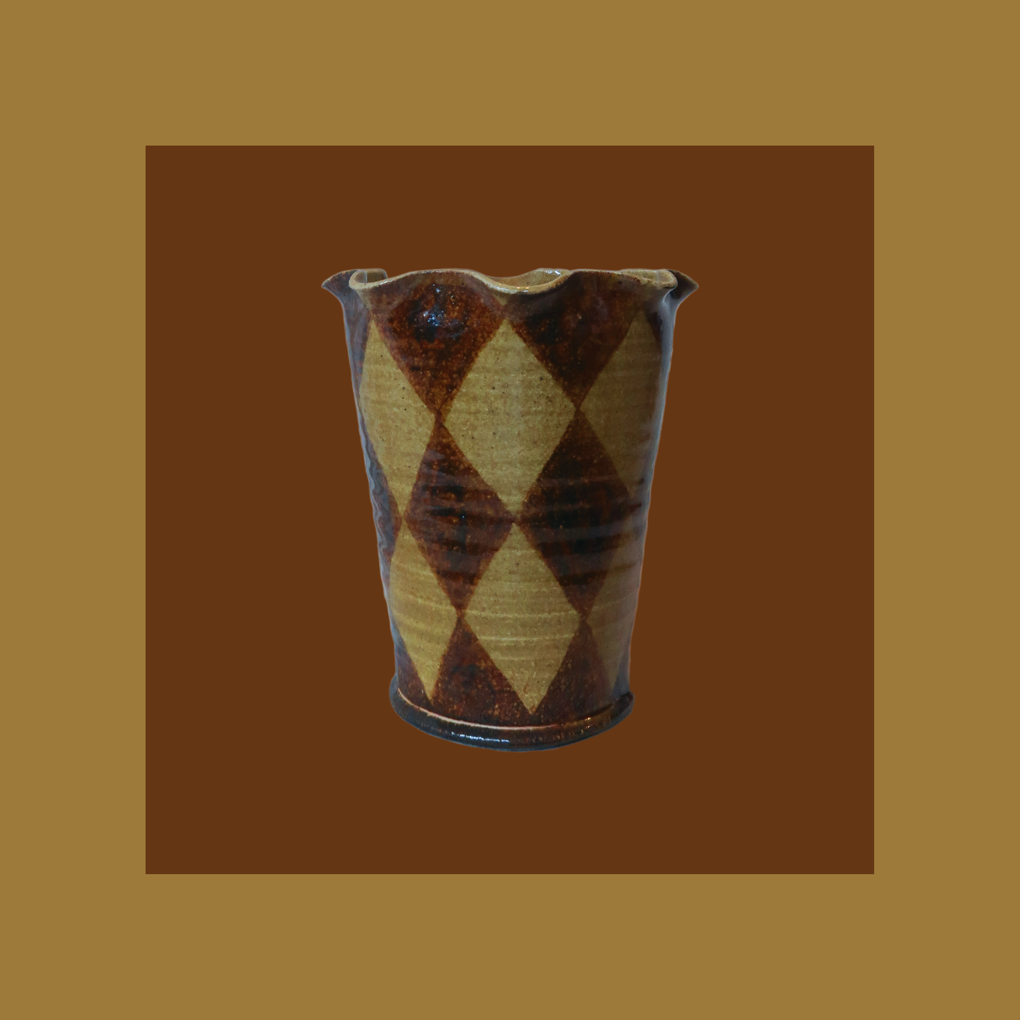 Honey Glaze Circus Vase - Small