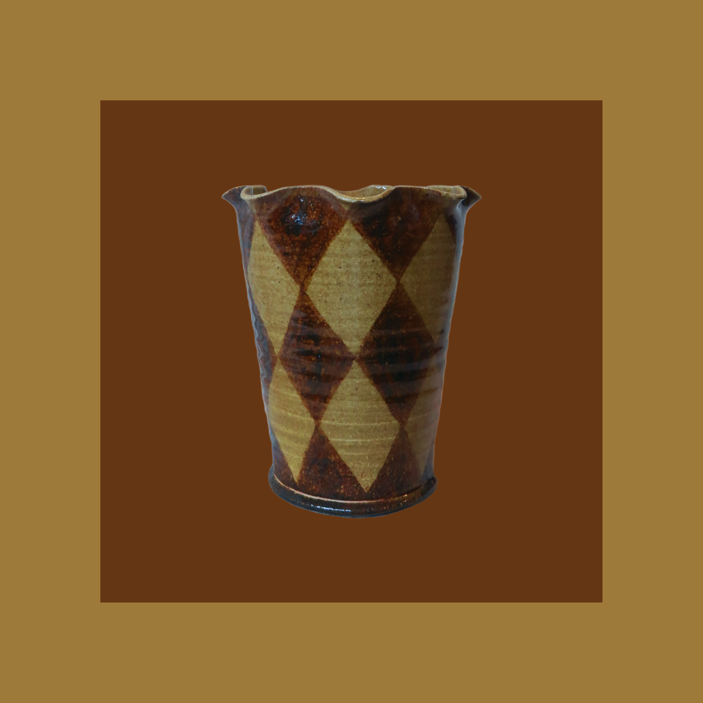 Honey Glaze Circus Vase - Small