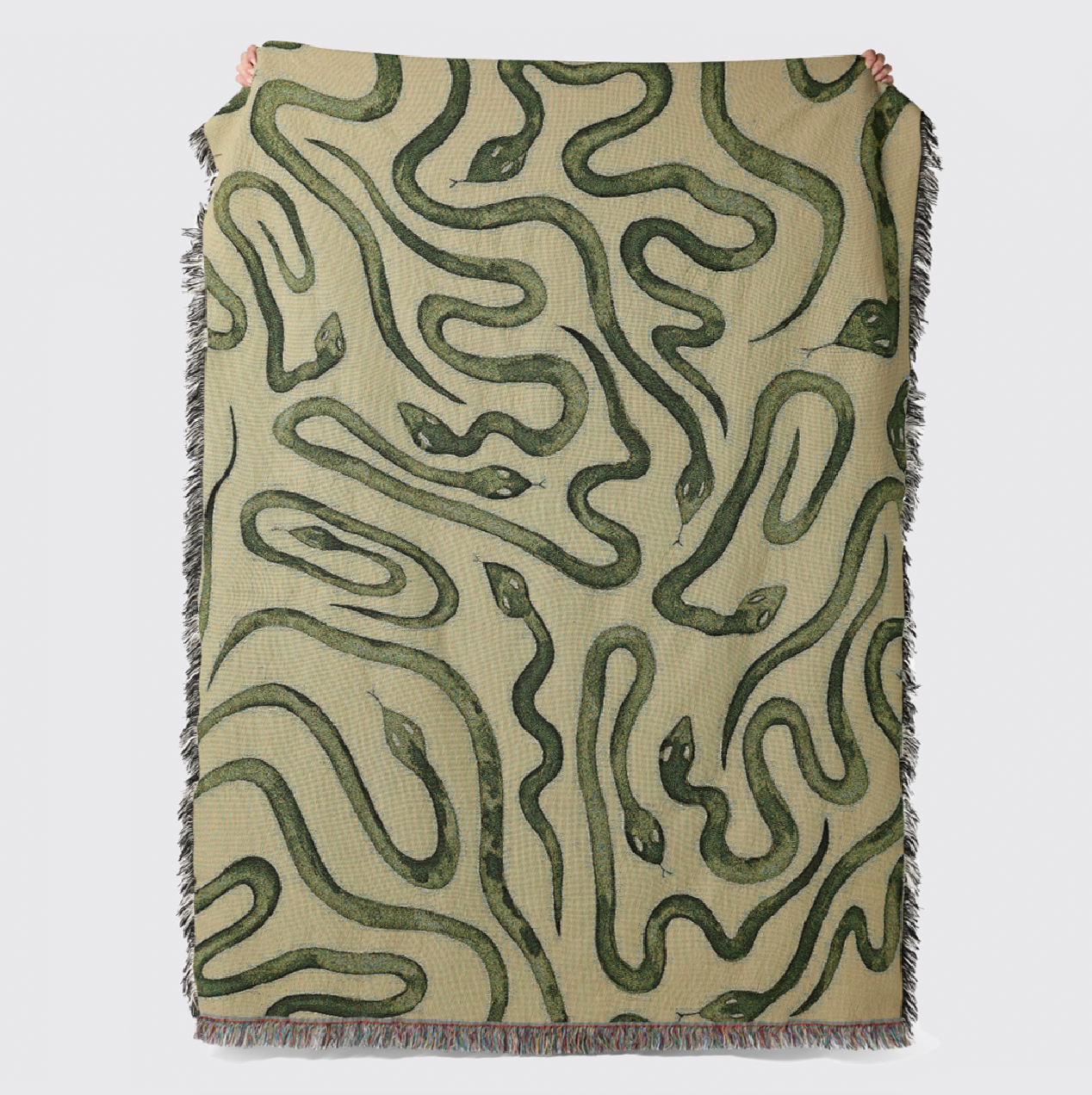 Snakes - Recycled Cotton Woven Throw