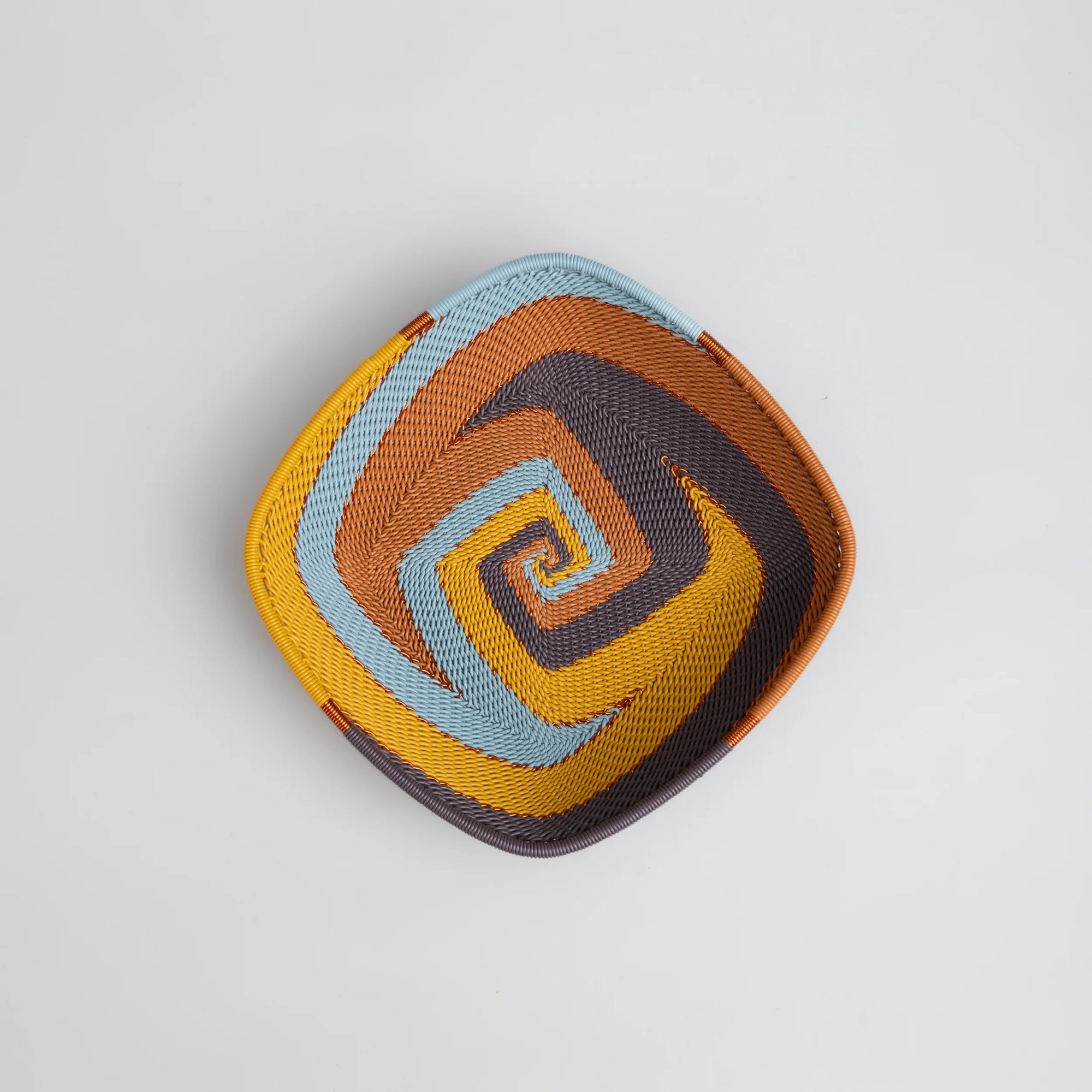 Flat Square Basket - Earthy Denim