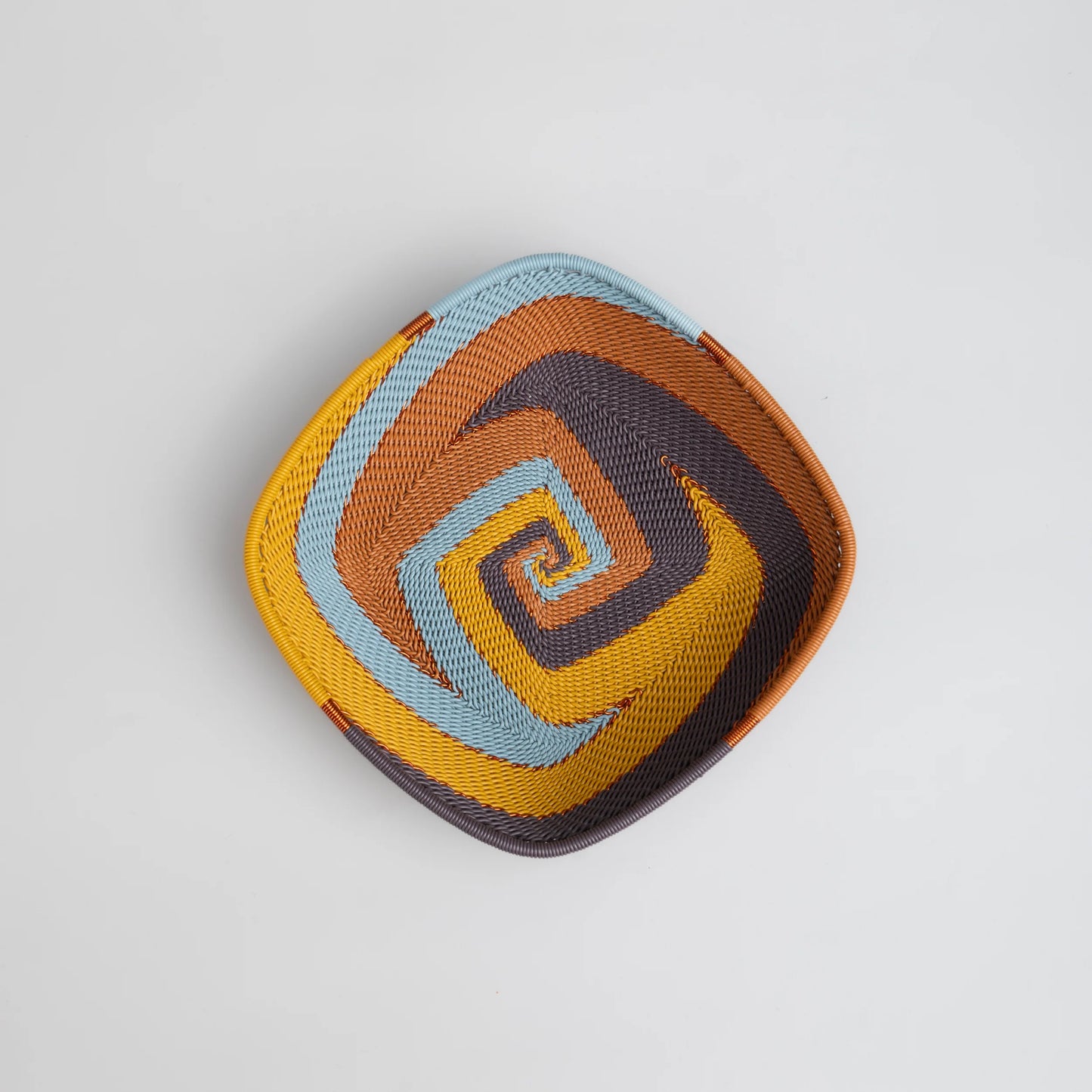 Flat Square Basket - Earthy Denim