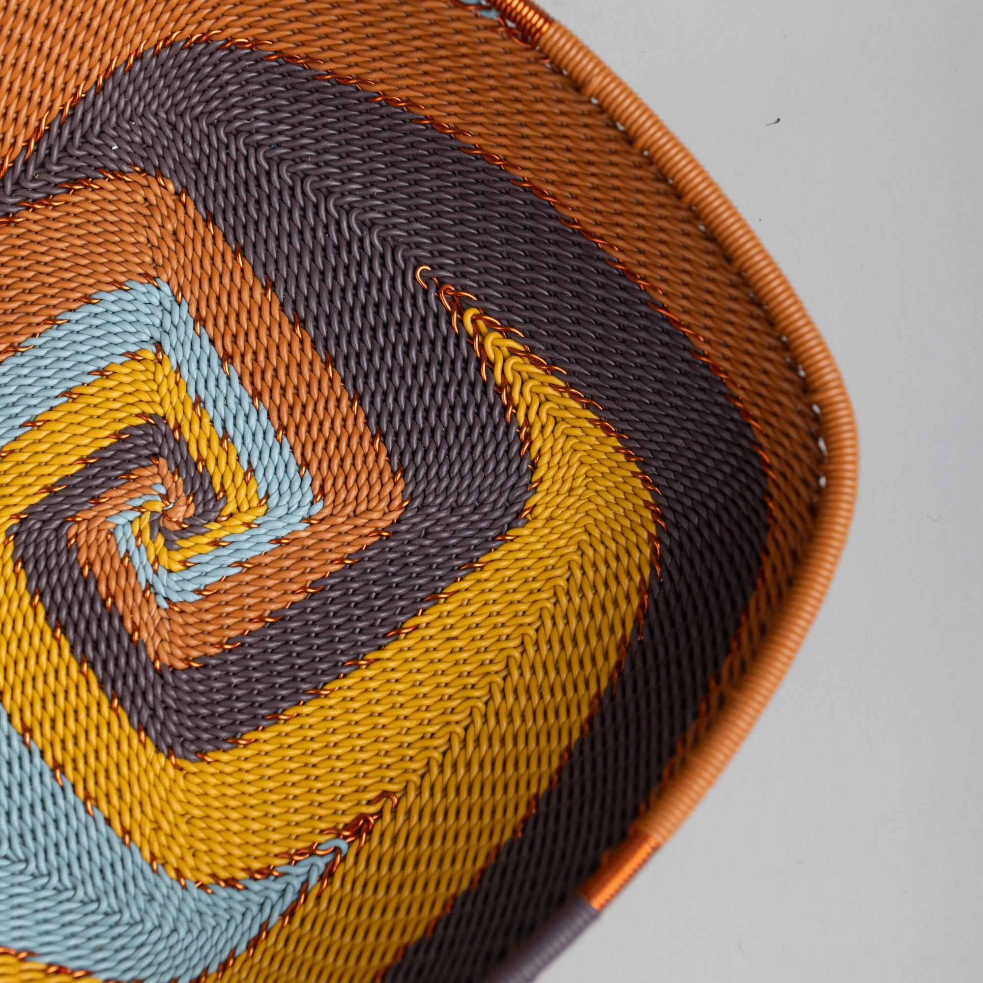 Flat Square Basket - Earthy Denim