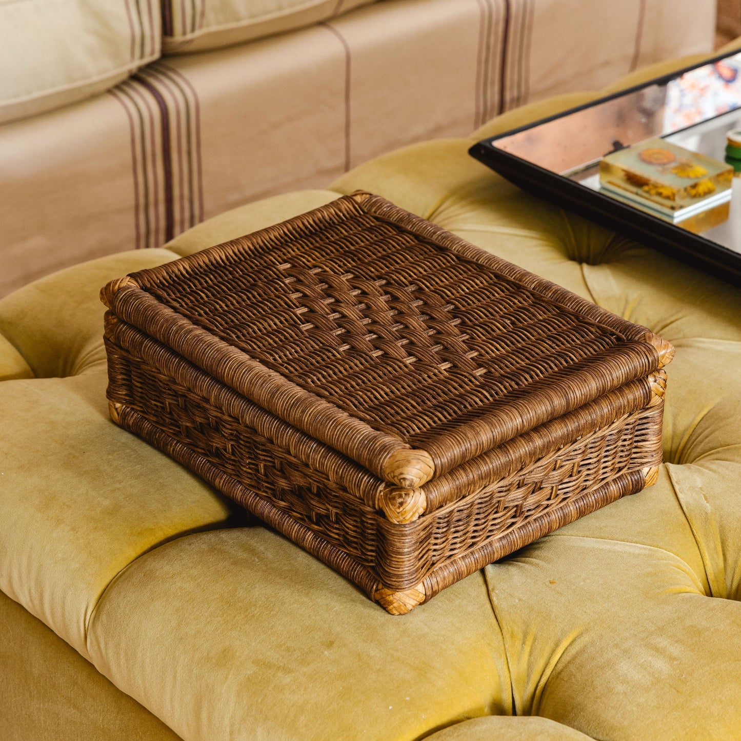 Sofie Rattan Storage Box, Large