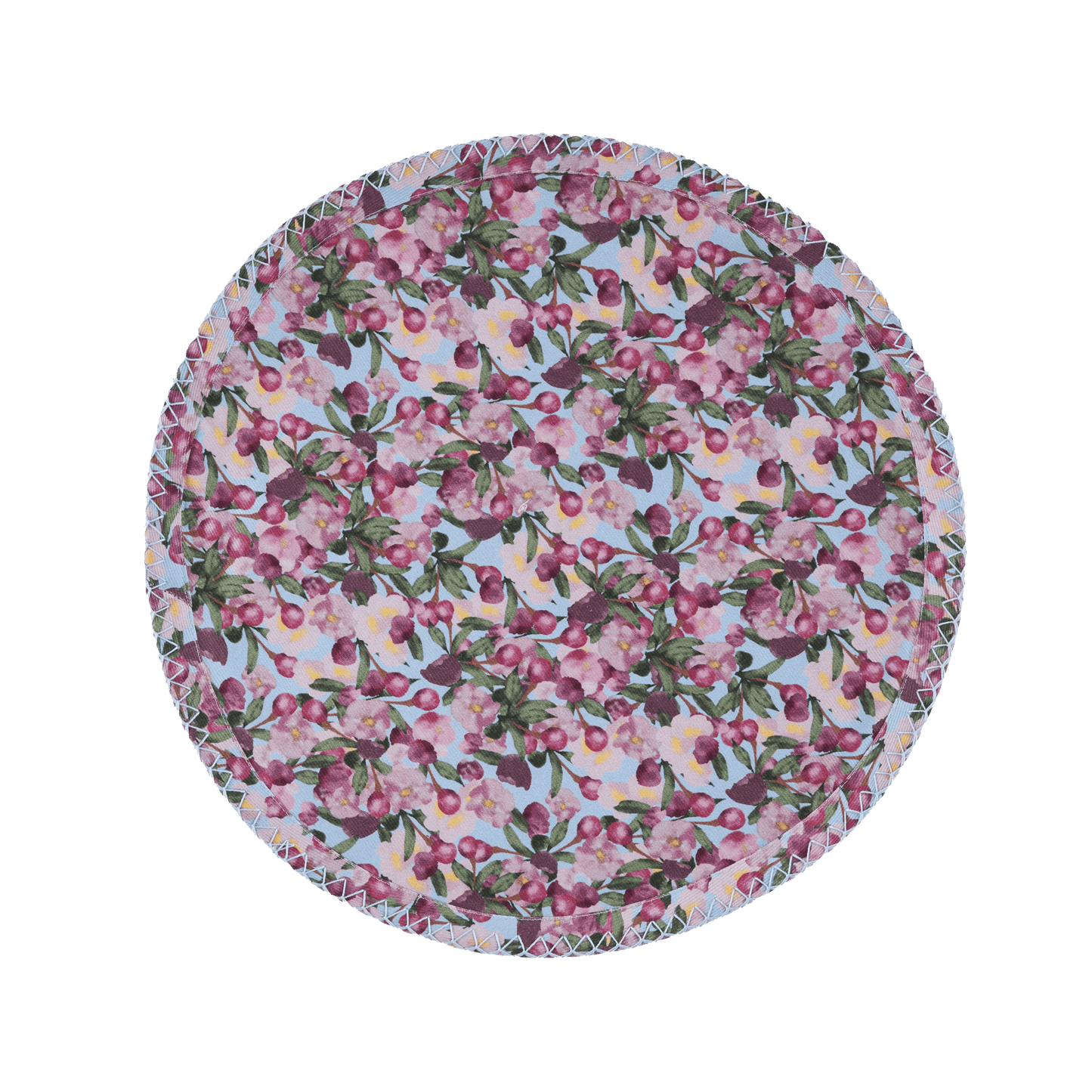 Romance is Dead Blue Round Placemats | Set of 6