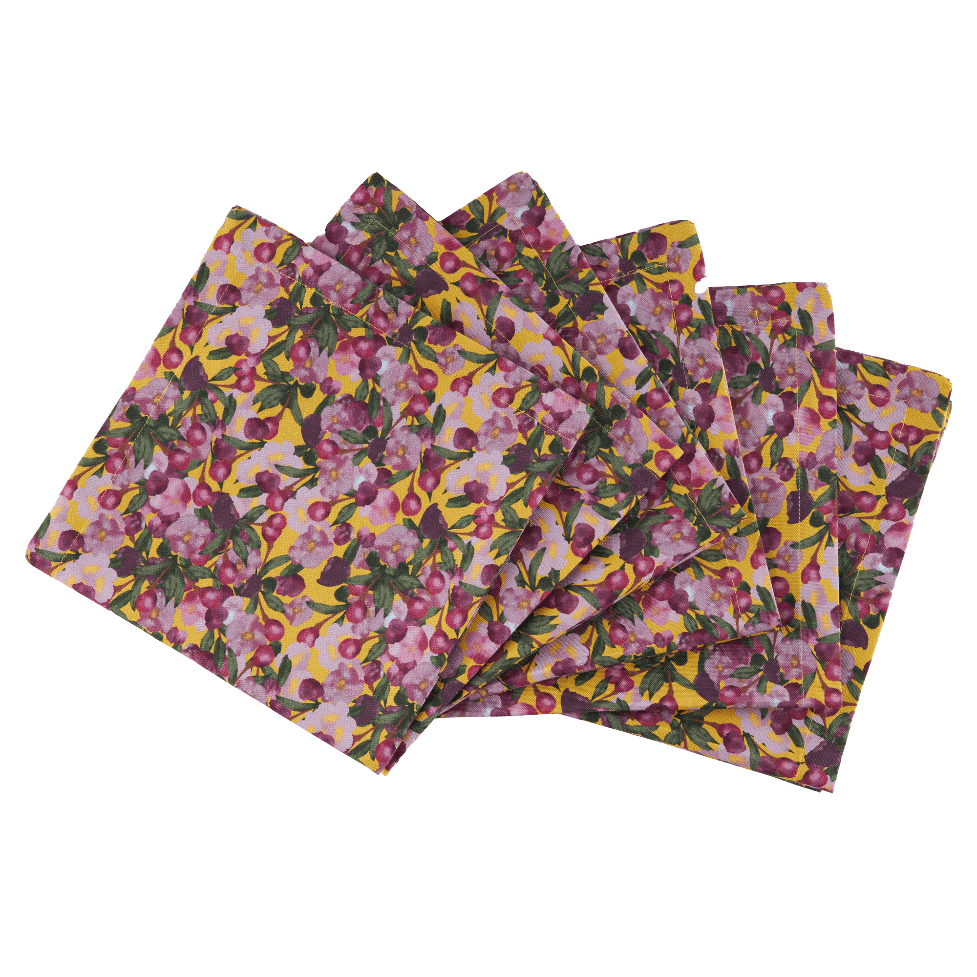 Romance is Dead Yellow Napkins | Set of 6