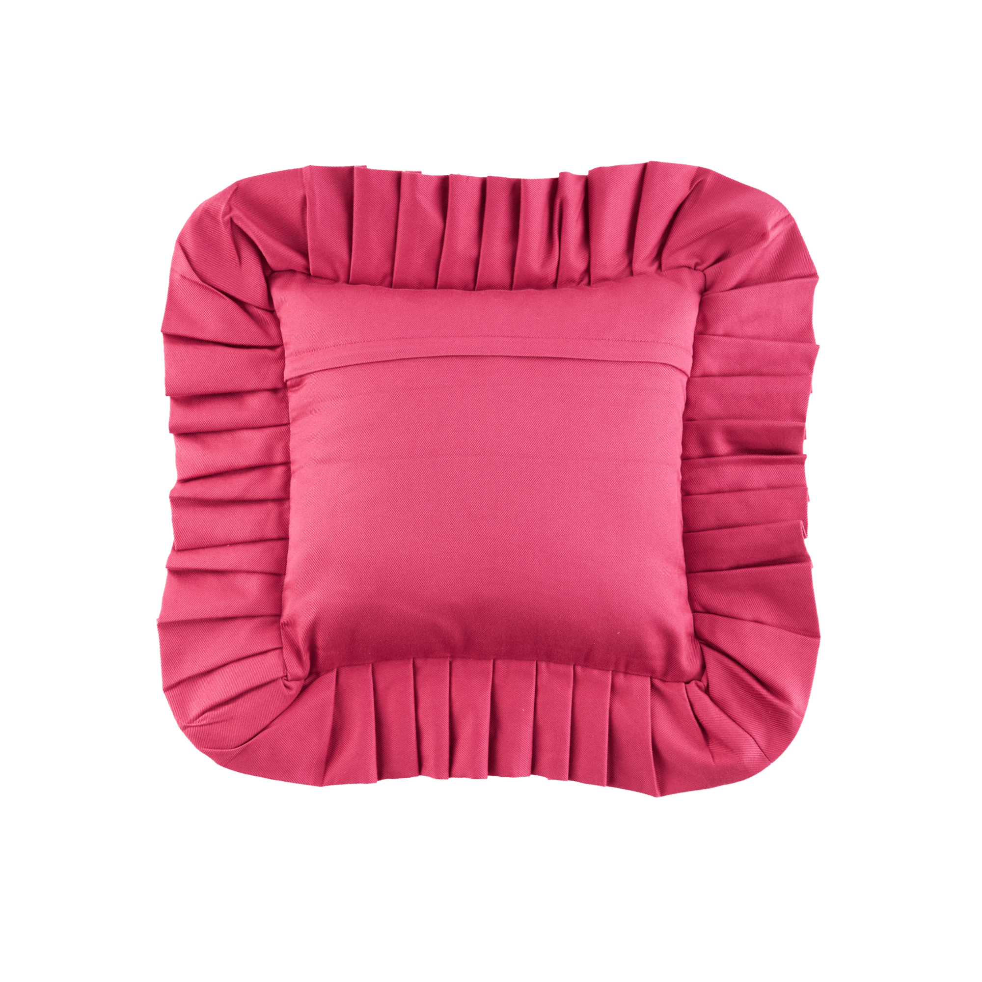 Blumen Orange Ruffled Cushion Cover
