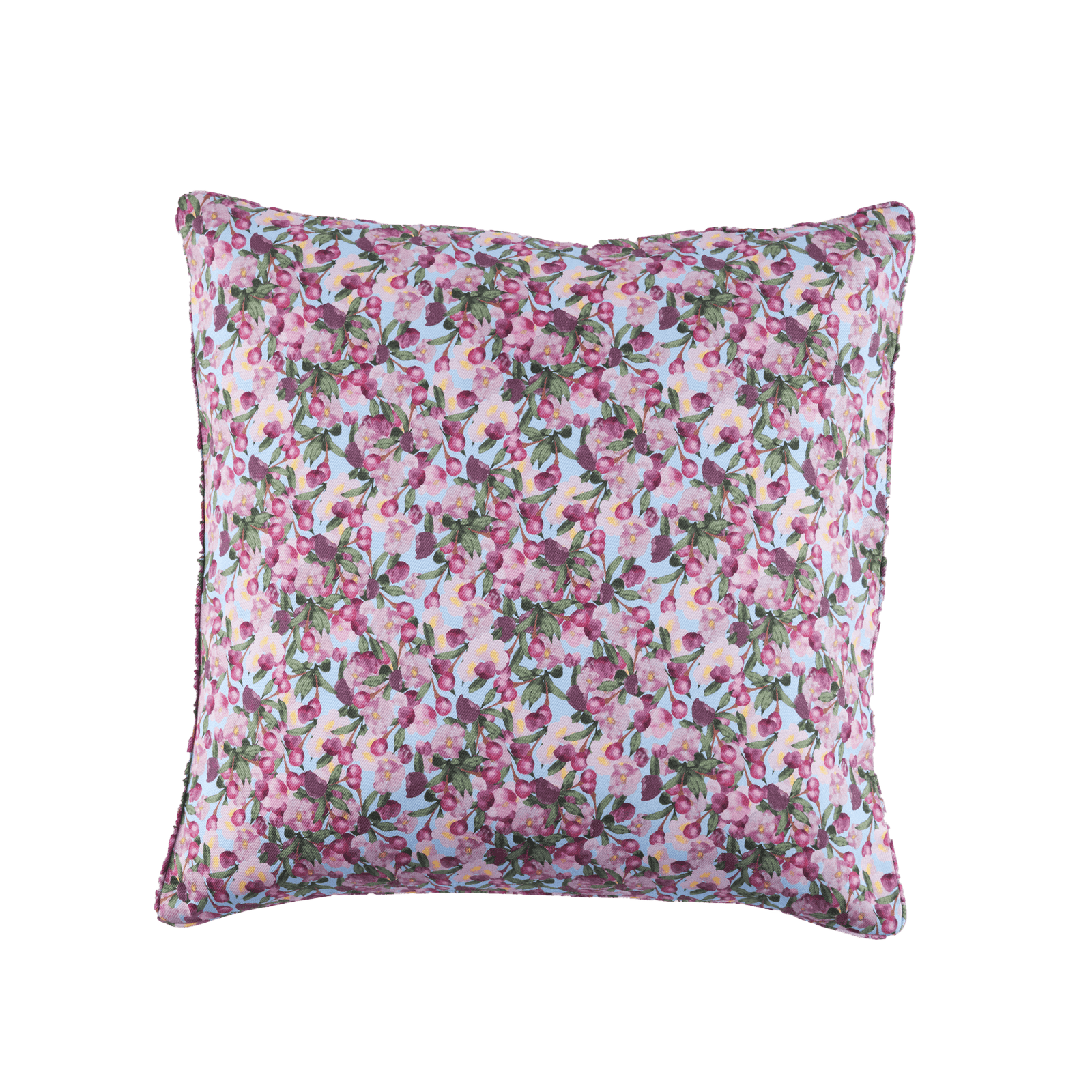 Romance is Dead Blue Square Cushion Cover