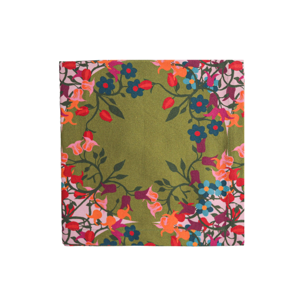 6 Napkins Blumen Green Offcut Version