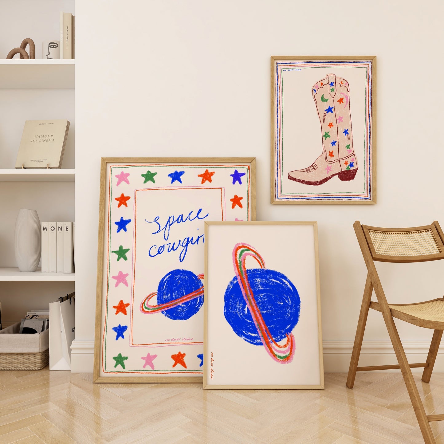 Space Cowgirl Print Set