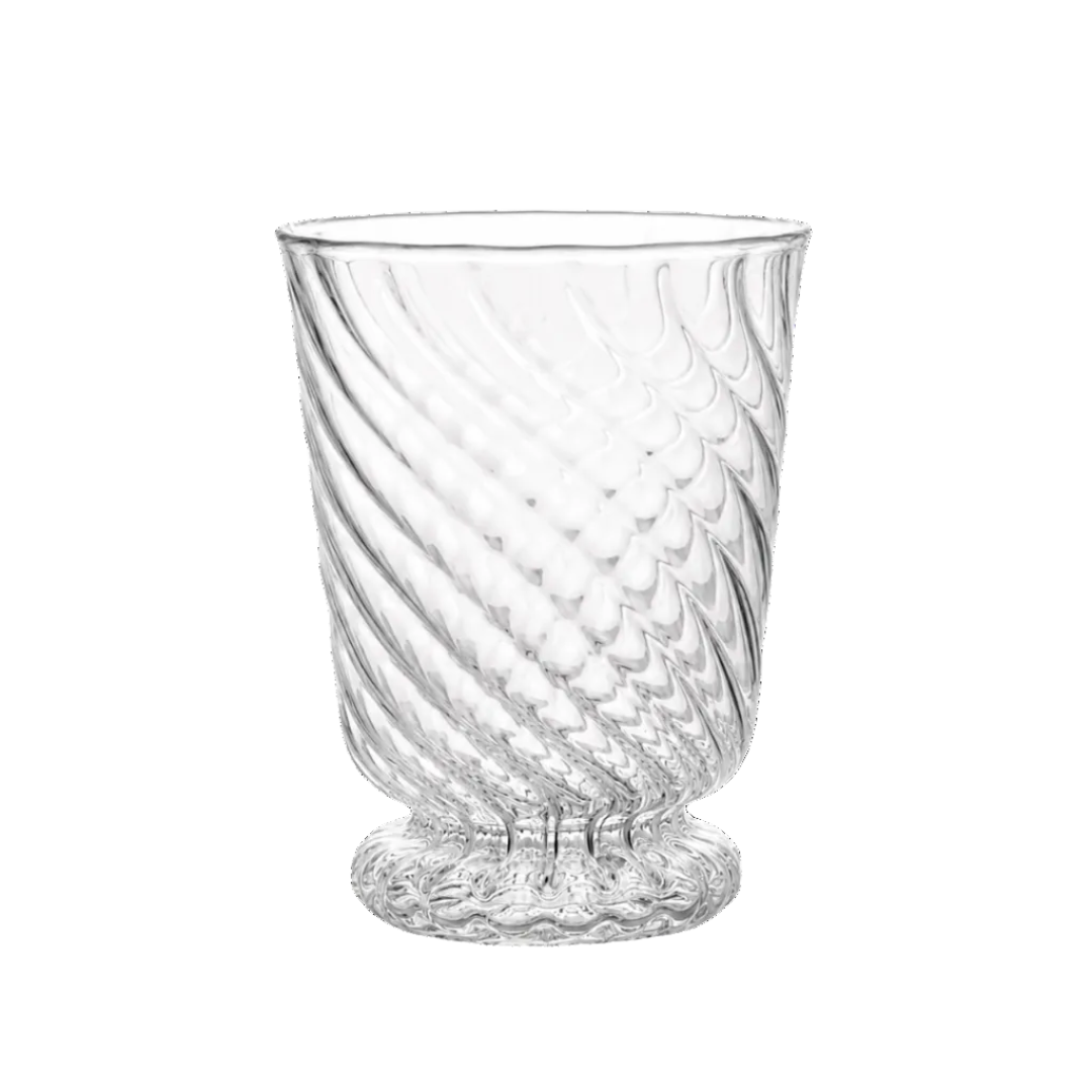 Spiral Clear Glass Tumbler - Issy Granger Water Glass