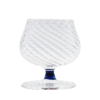Spiral Brandy Glass Blue Issy Granger Cocktail Glass 