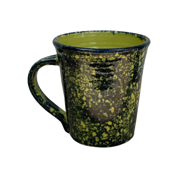 Cobalt Sponged Mug - Lime