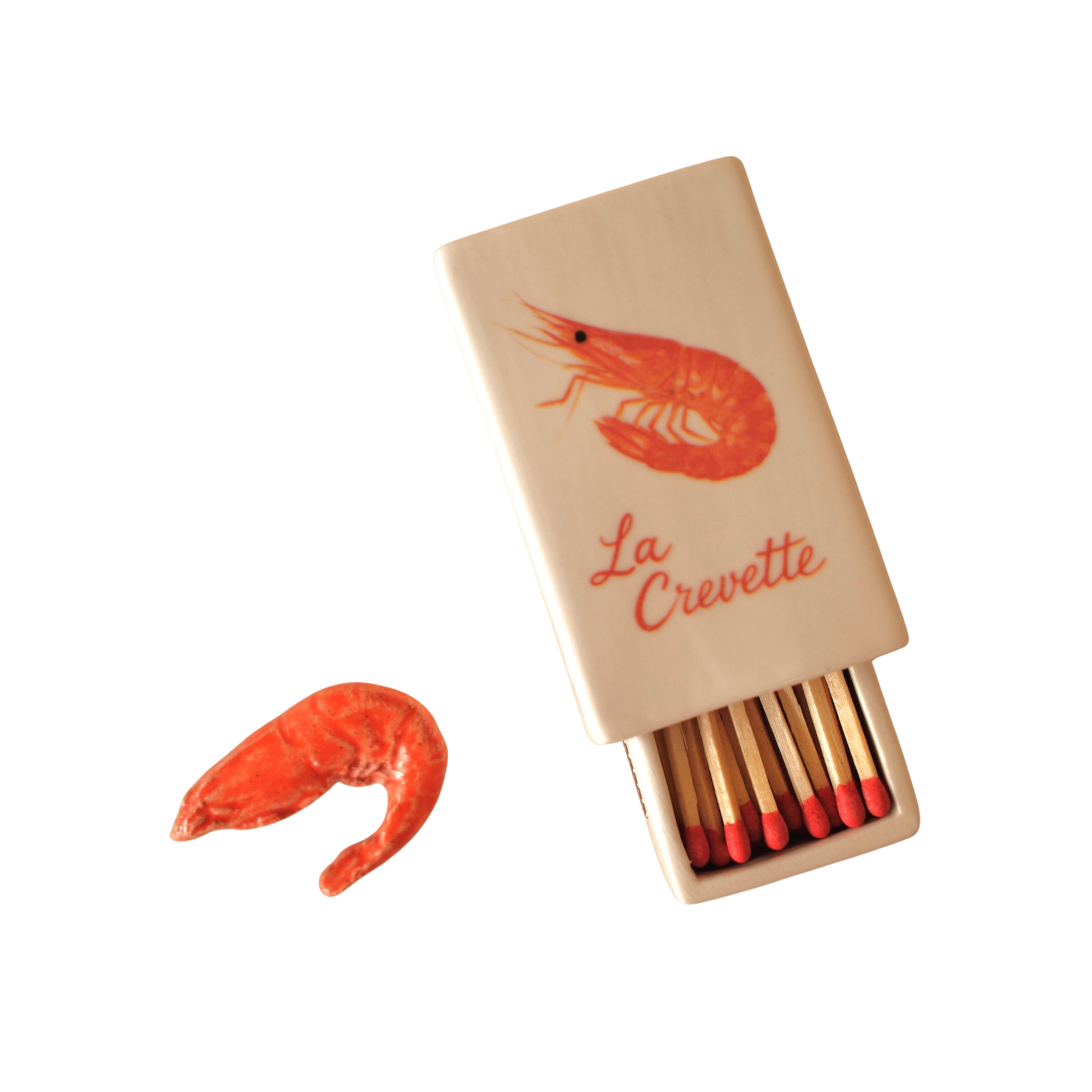 ‘La Crevette’ Ceramic Matchbox