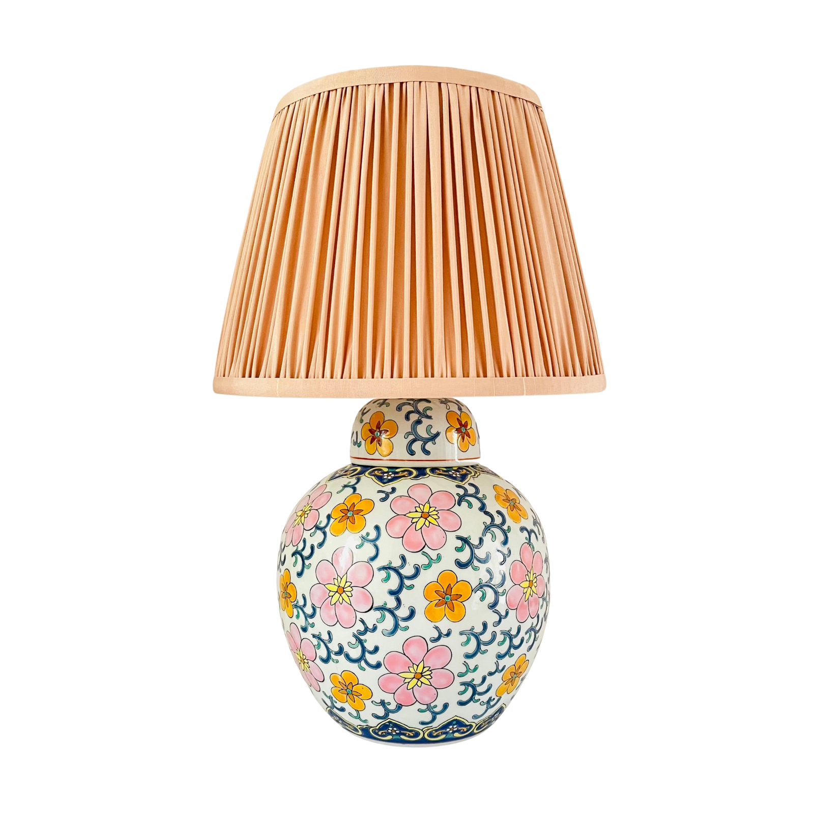 Antique Flower Jar Lamp