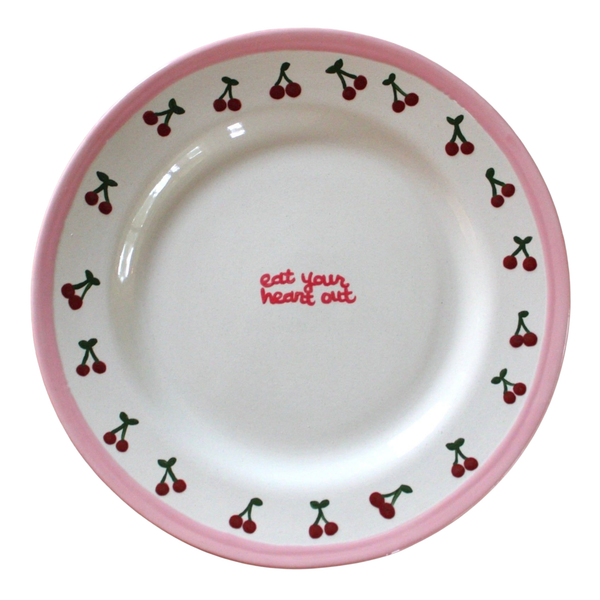 “eat your heart out” Hand-Painted Platter