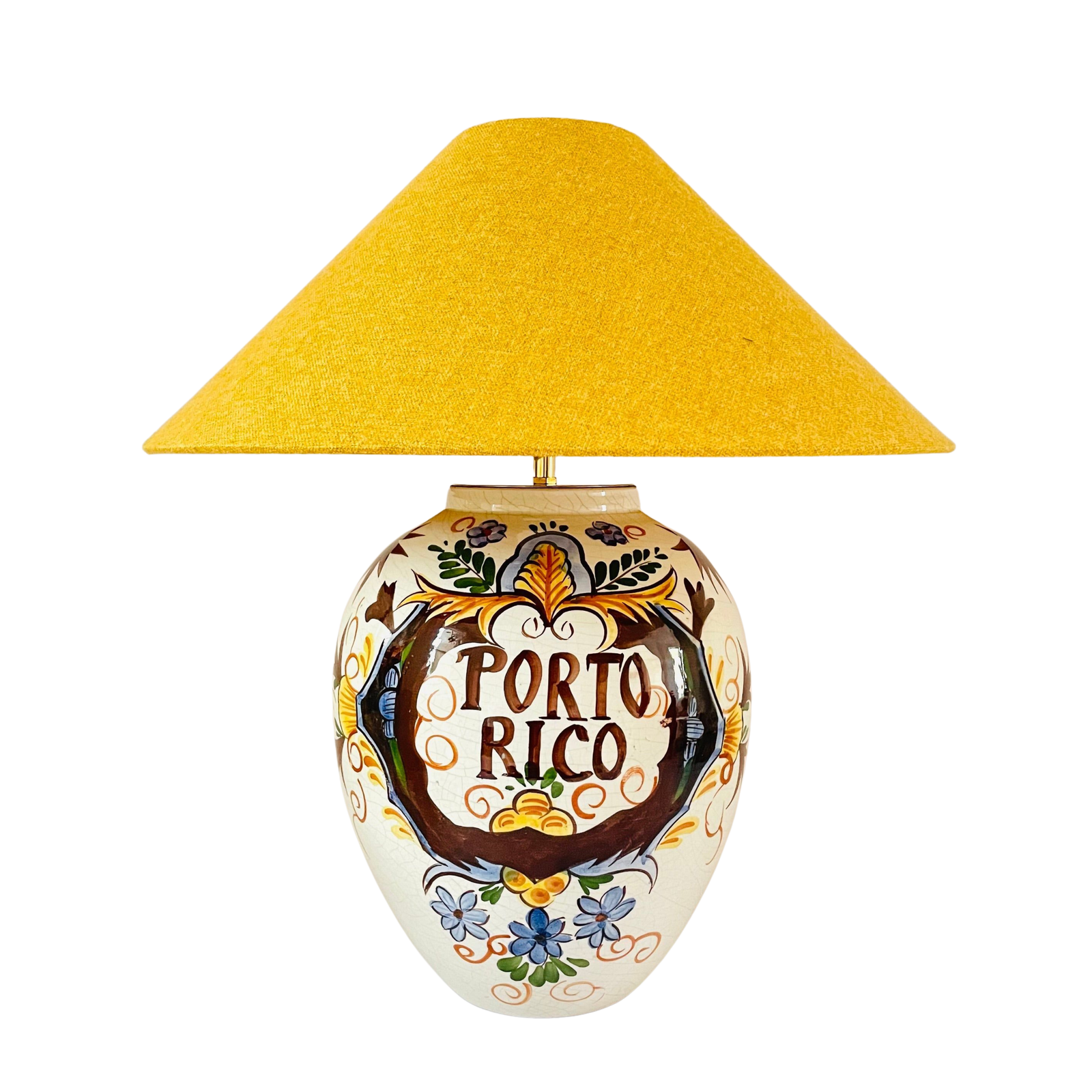 Antique Delft Porto Rico Lamp