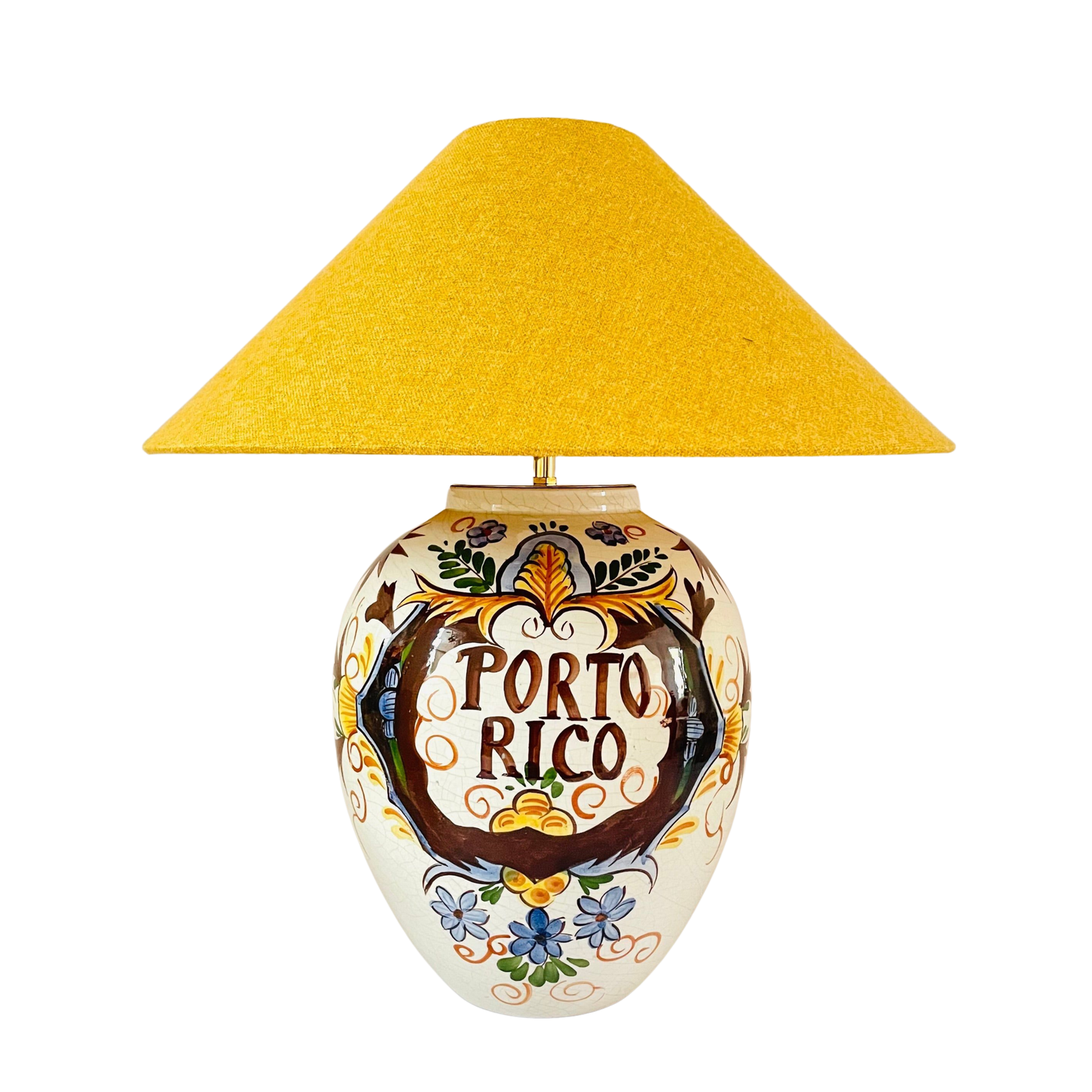 Antique Delft Porto Rico Lamp
