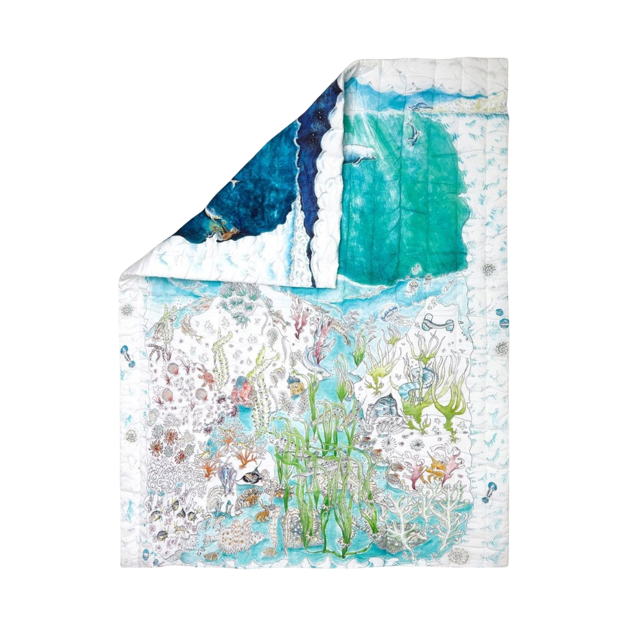 The Legends of the Sea Quilted Blanket