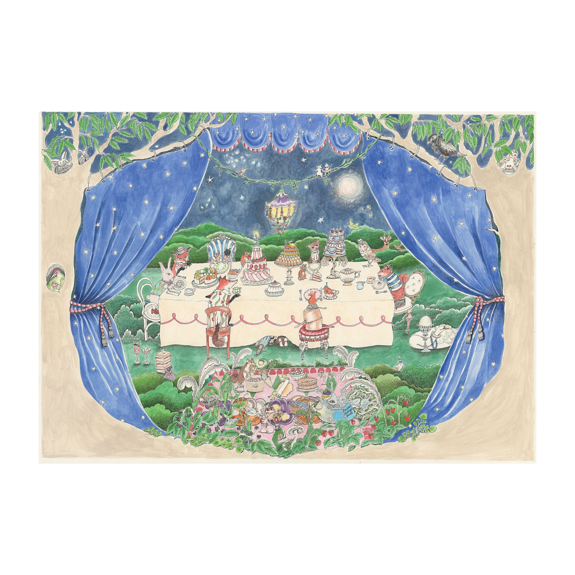 Once Upon A Feast - At Night - Fine Art Print