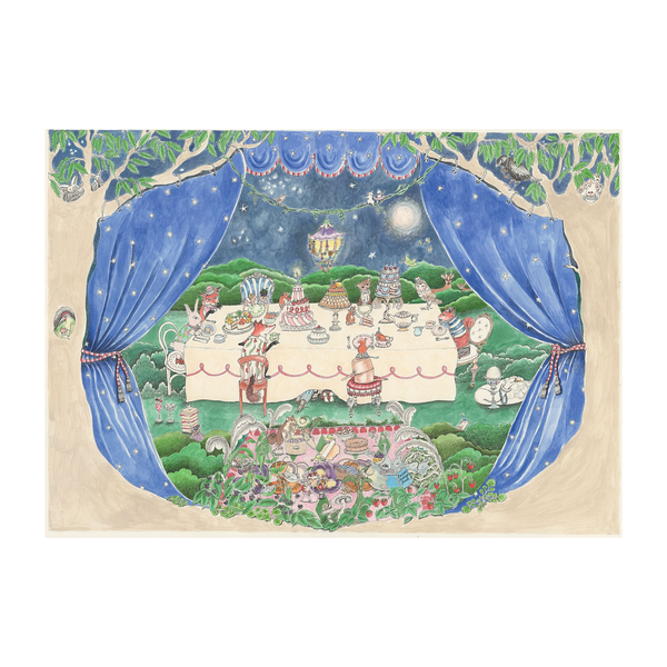 Once Upon A Feast - At Night - Fine Art Print-