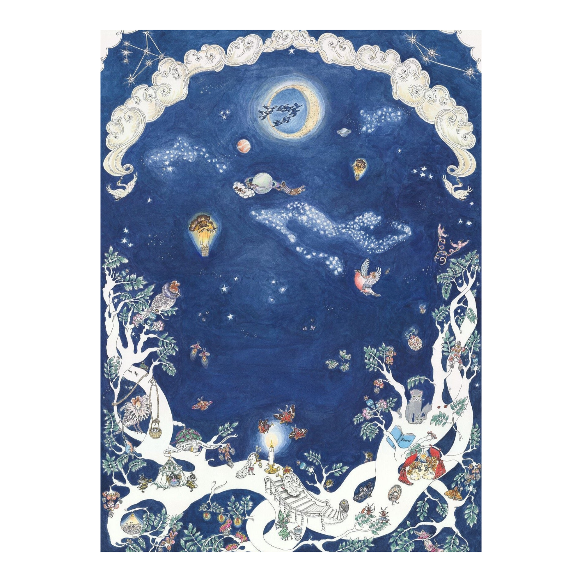 The Space Above the Ground - Nighttime - Fine Art Print