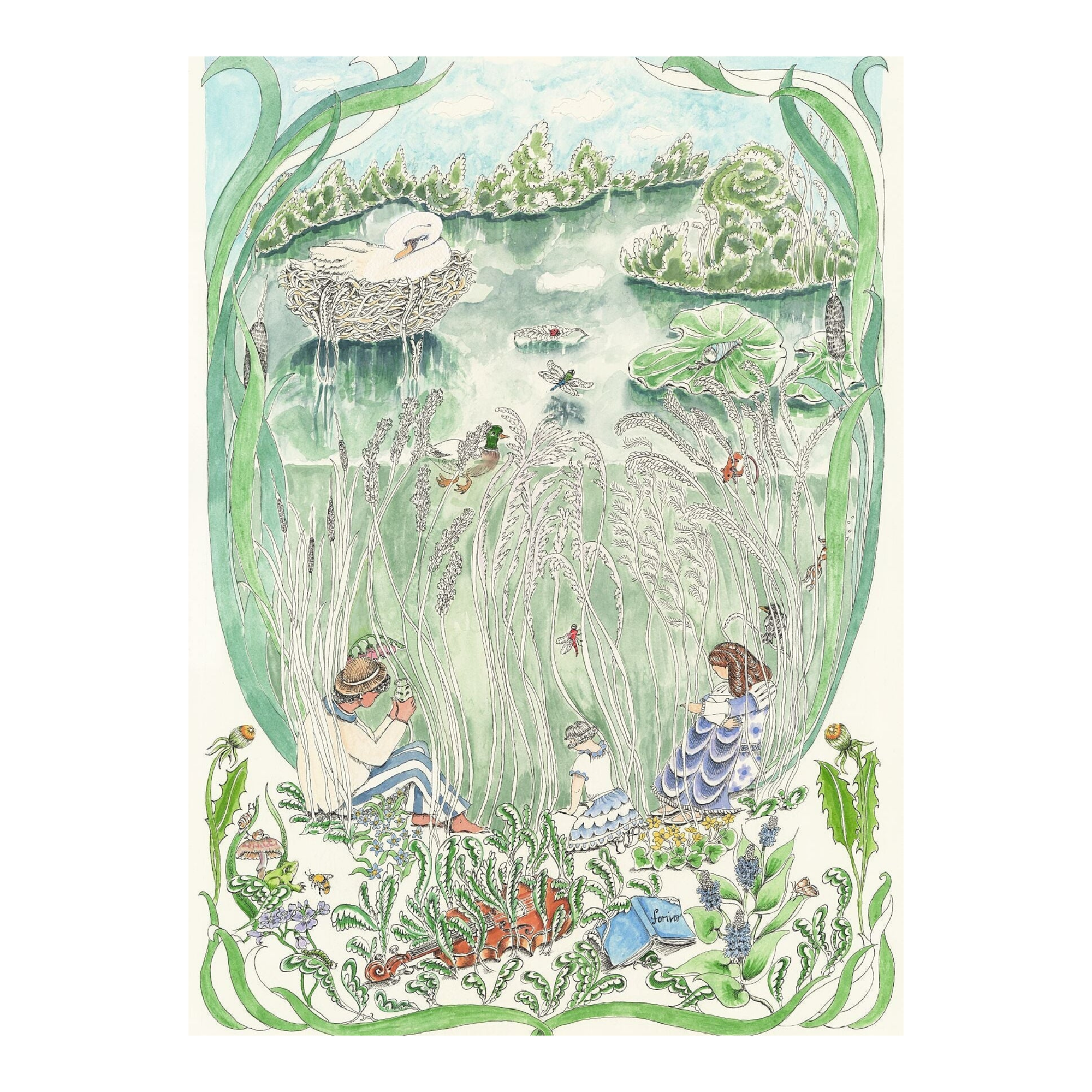 The Pond Dance Daytime - Fine Art Print