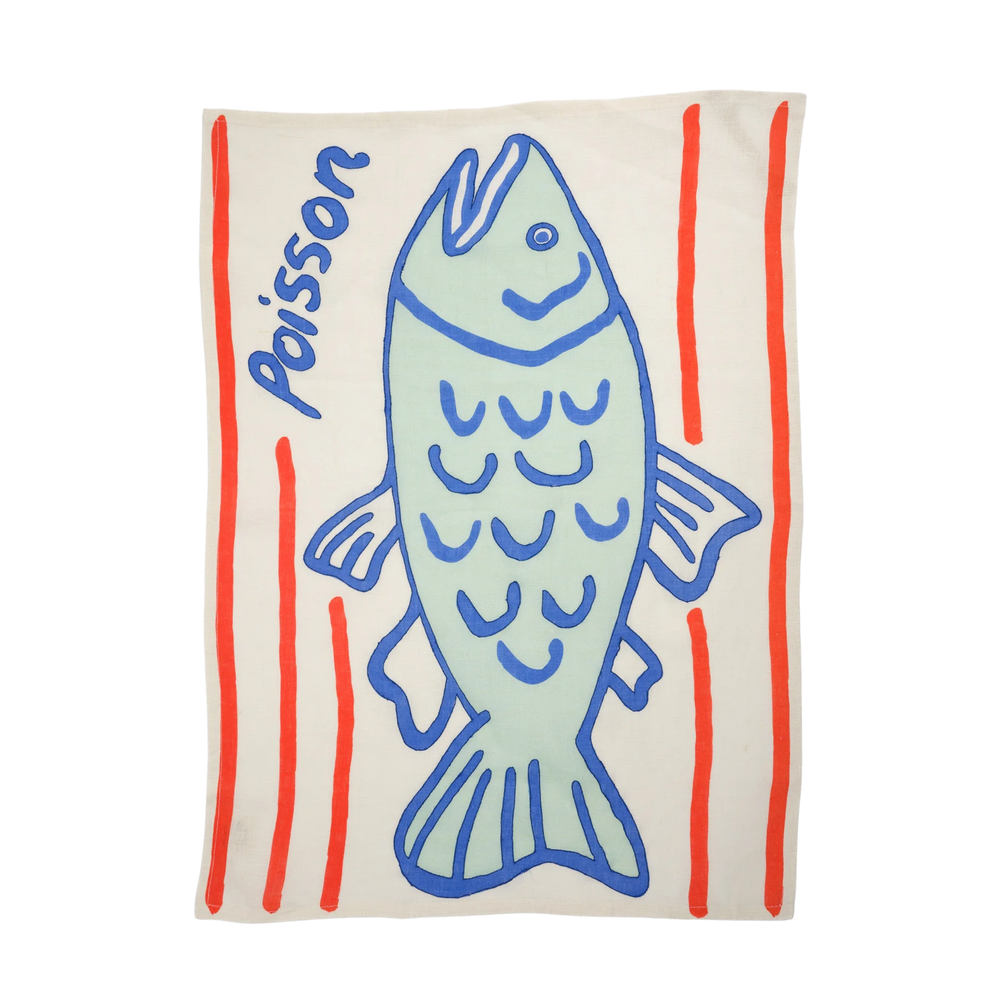 Poisson Tea Towel