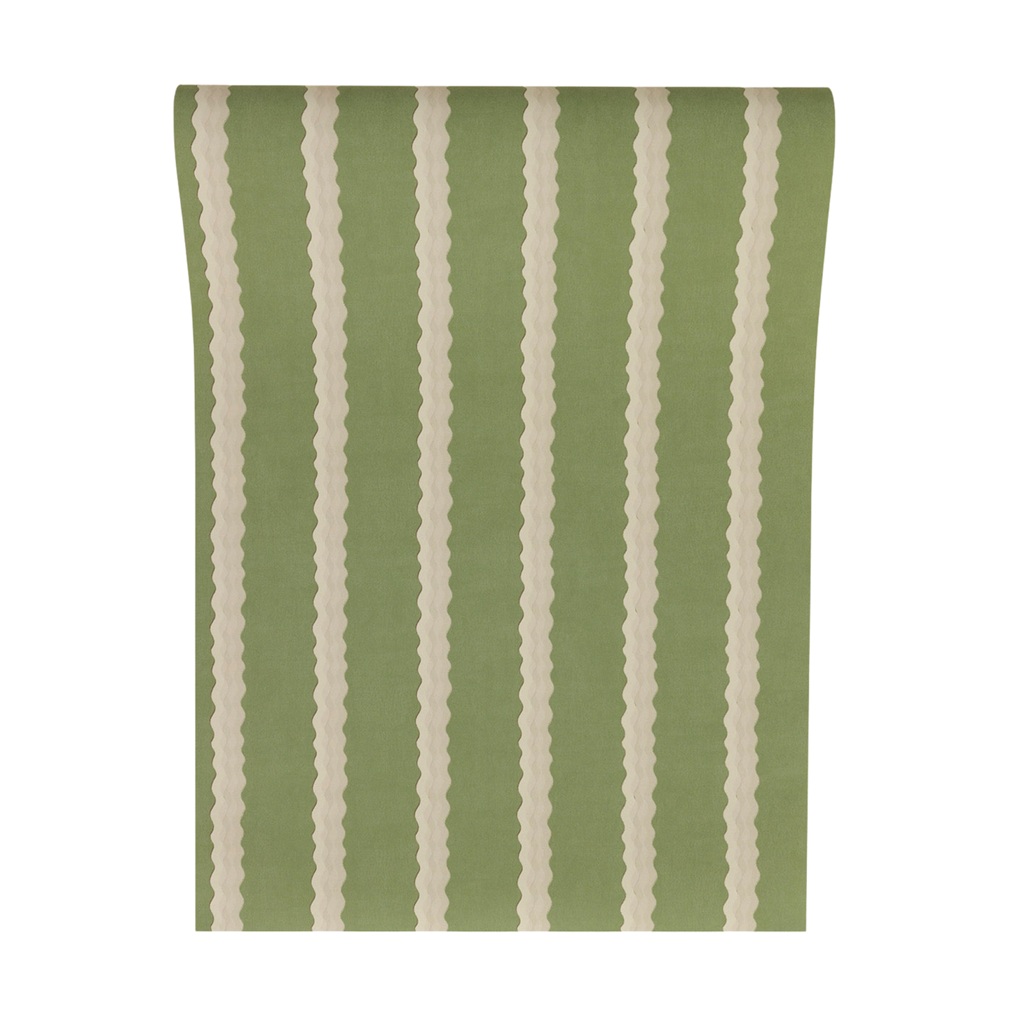 Double Scroll Stripe - Spring Green (Wallpaper)