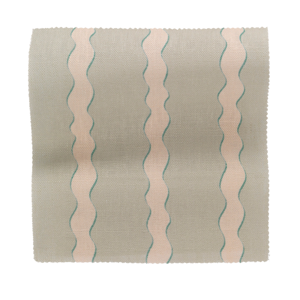 Scroll Stripe - Verdigris (Fabric)