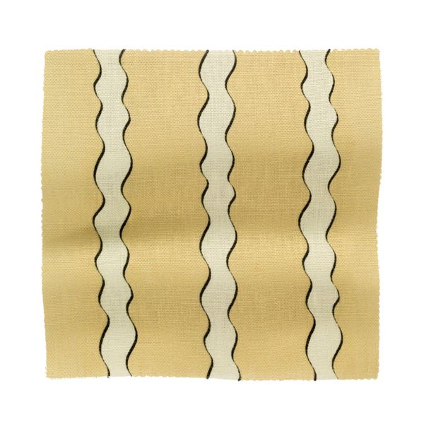 Scroll Stripe - Butter (Fabric)