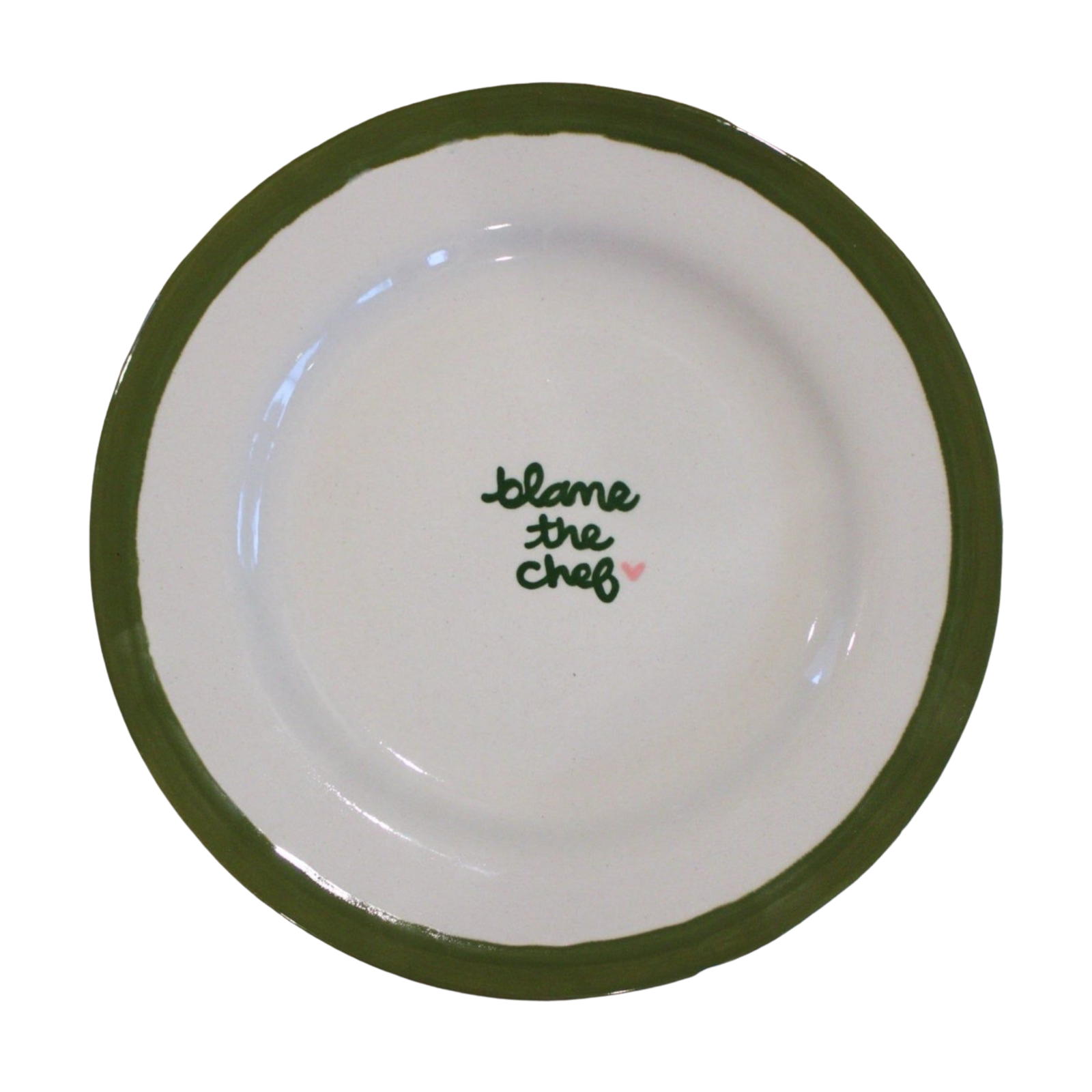 “blame the chef” Hand-painted Dessert Plates