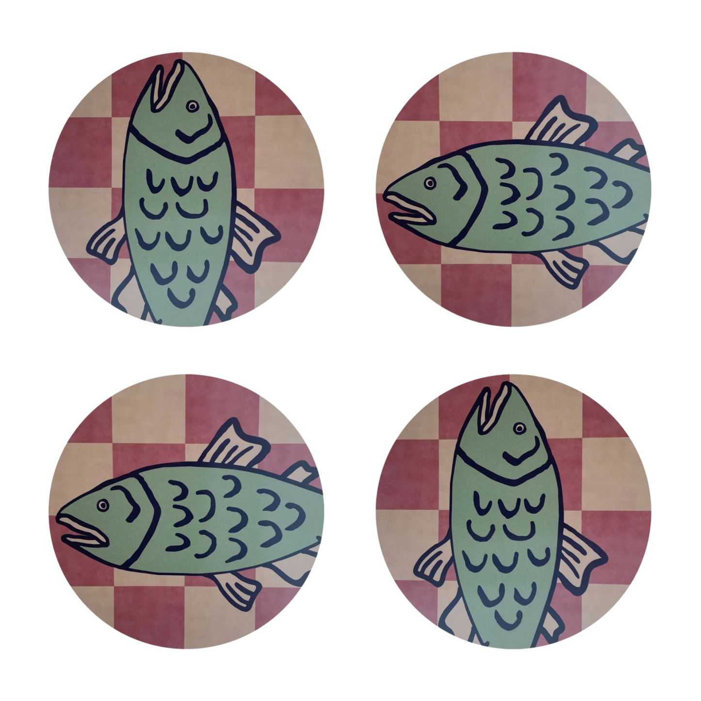Poisson Coasters | Set of 4