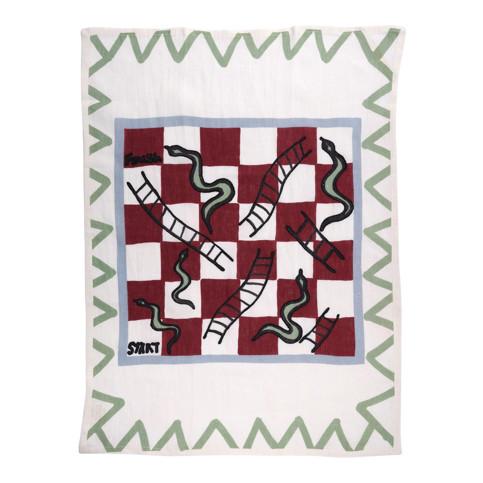 Snakes & Ladders Tea Towel