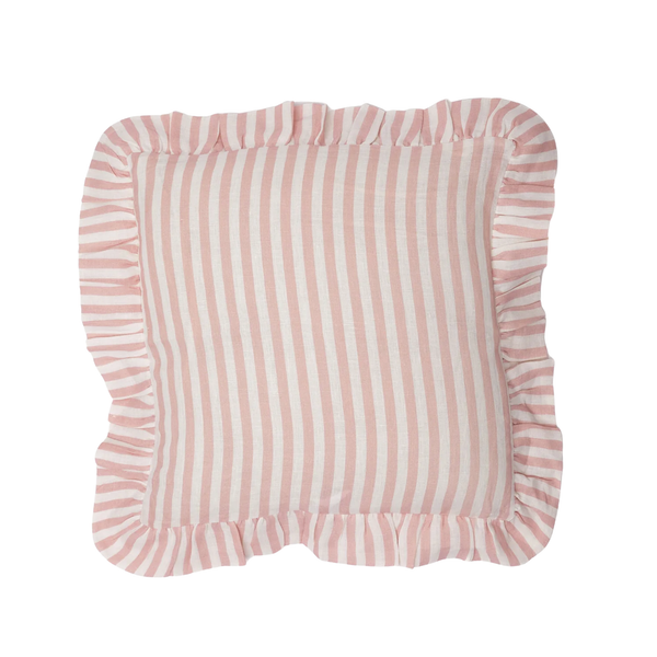 Blush Candy Stripe Cushion Cover