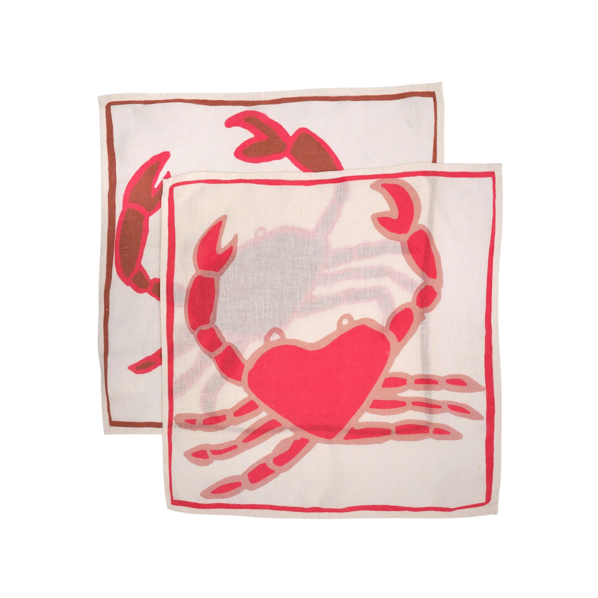 Crab Napkins- Set of 2