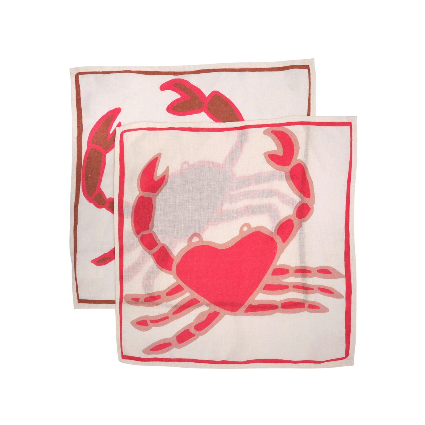 Crab Napkins- Set of 2