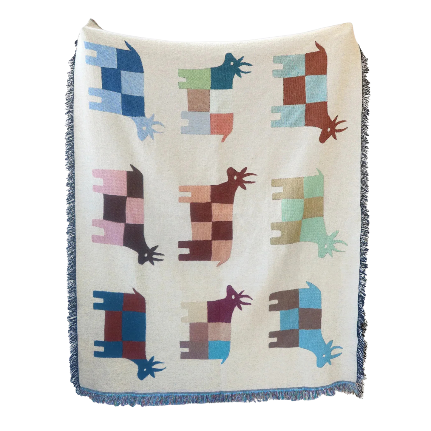 Moo' Cows Recycled Cotton Woven Throw