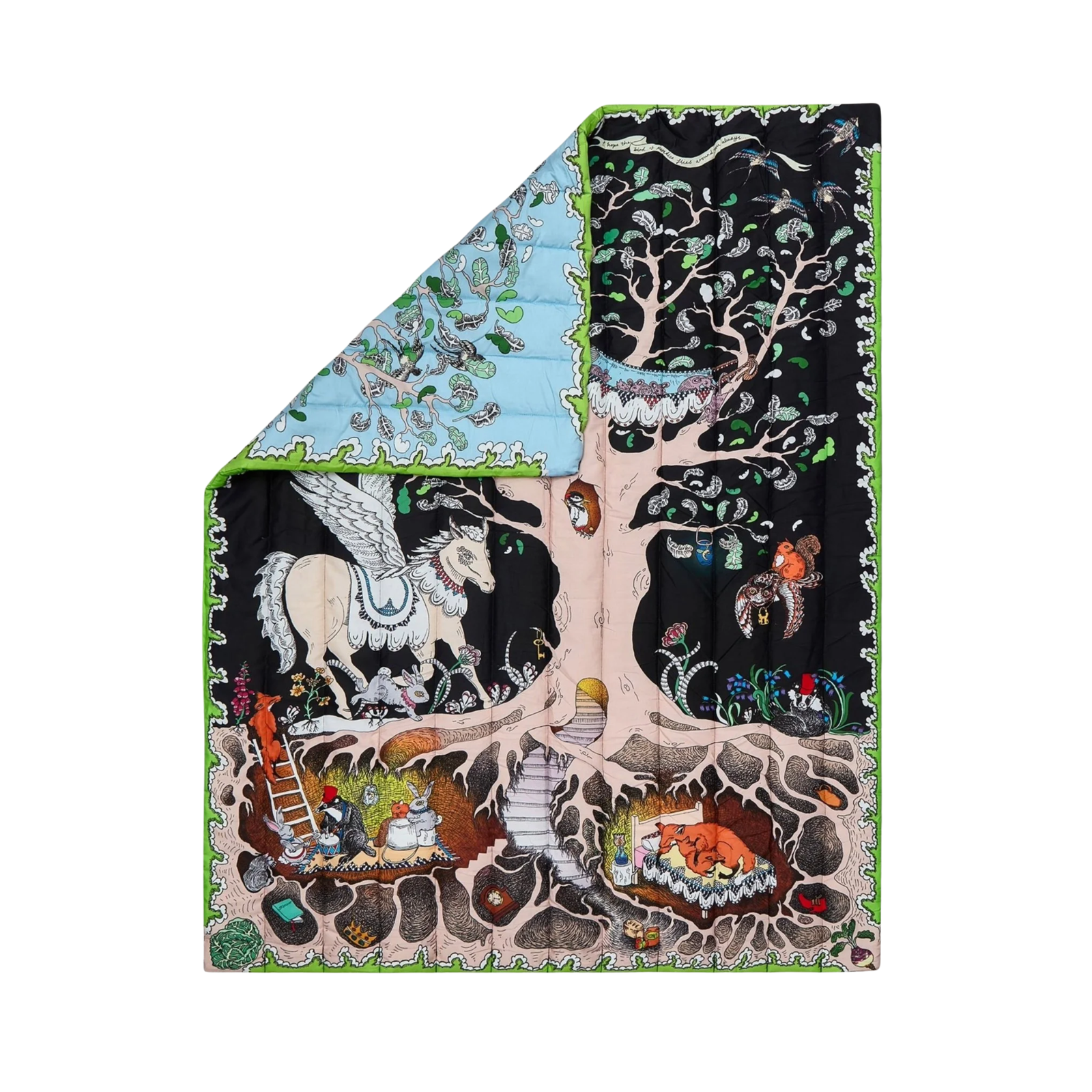 The Enchanted Forest Quilted Blanket