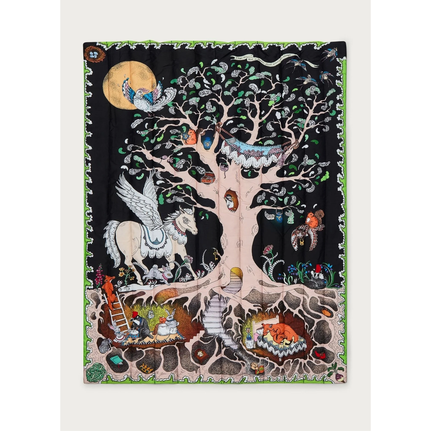 The Enchanted Forest Quilted Blanket